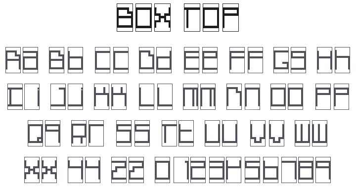 Box Top Font