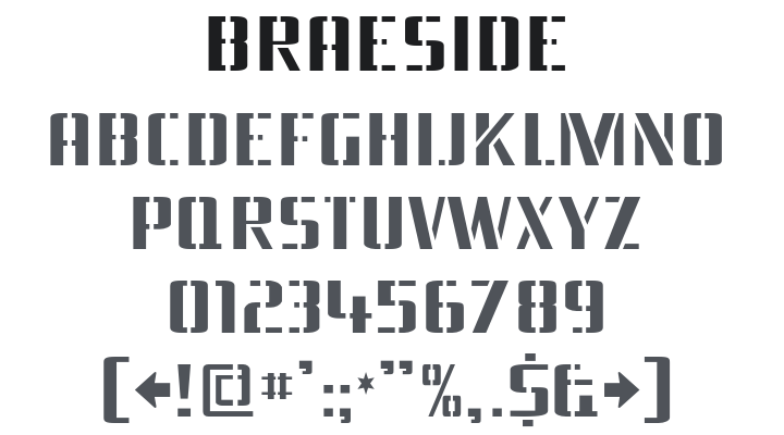 Braeside Font Family