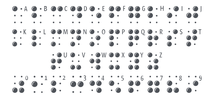 Braille Latin Font