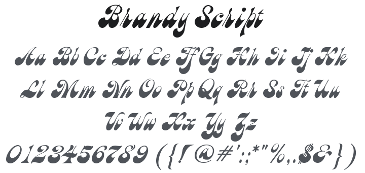 Brandy Script Font