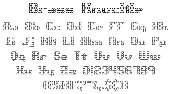 Brass Knuckle Font Family
