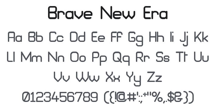 Brave New Era Font Family