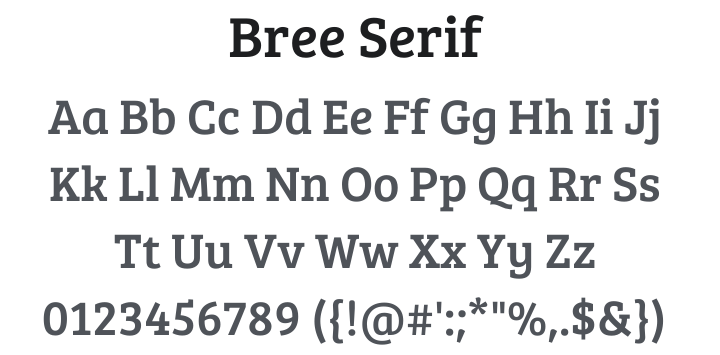 Bree Serif Font