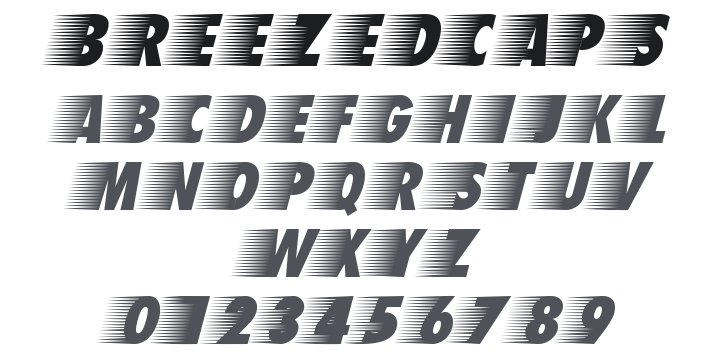 Breezed Caps Font