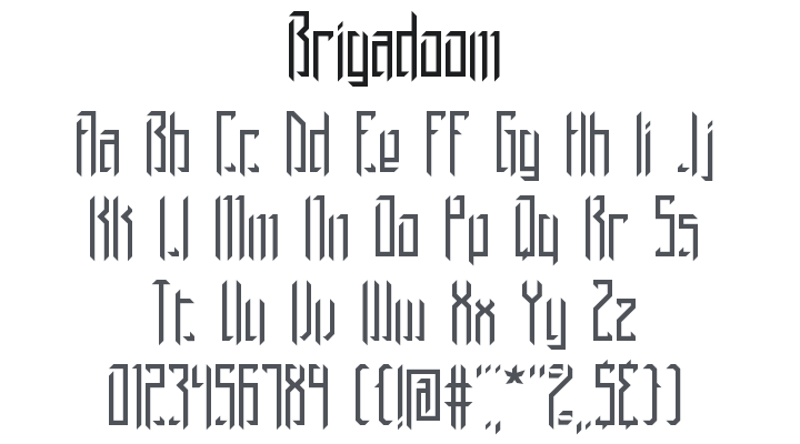 Brigadoom Font Family