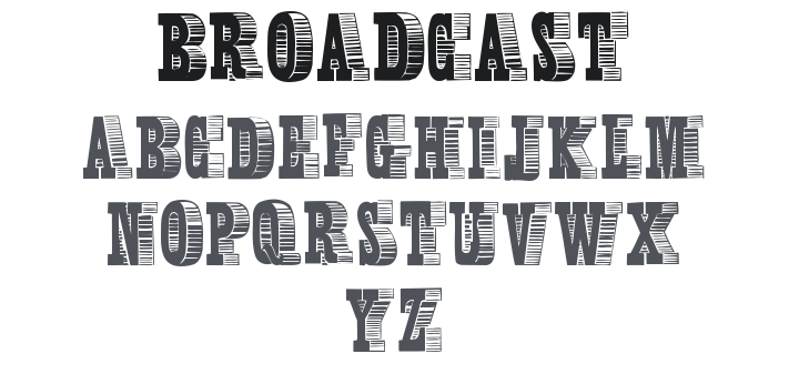 Broadcast Titling Font