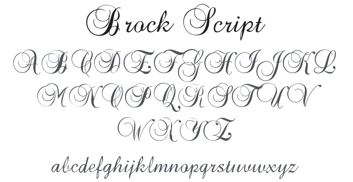 Brock Script Font