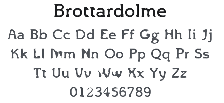 Brottardolme Font