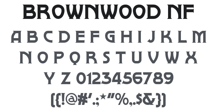 Brownwood NF Font Family