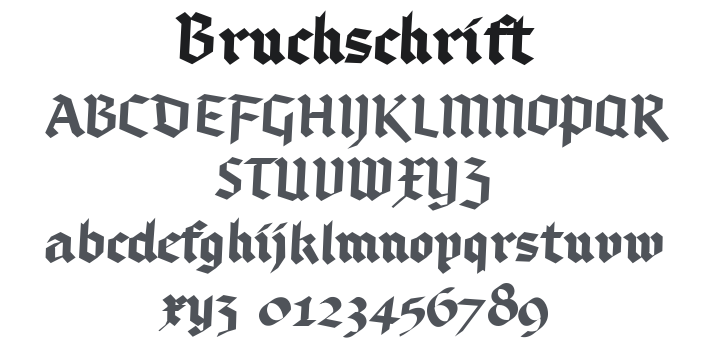 Bruchschrift Font Family