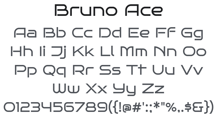 Bruno Ace Font