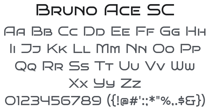 Bruno Ace SC Font