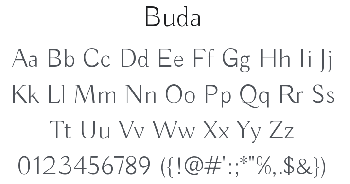 Buda Font