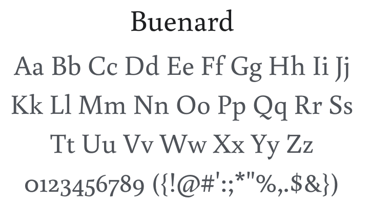 Buenard Font Family