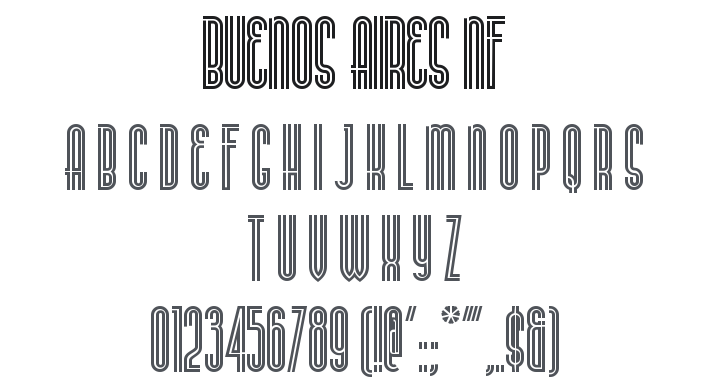 Buenos Aires NF Font