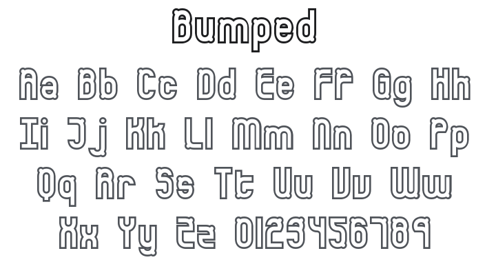 Bumped Font