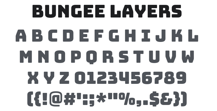 Bungee Layers Font Family