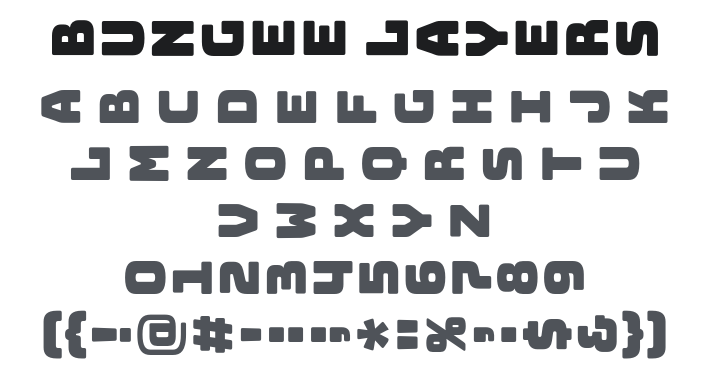 Bungee Layers Rotated Font Family