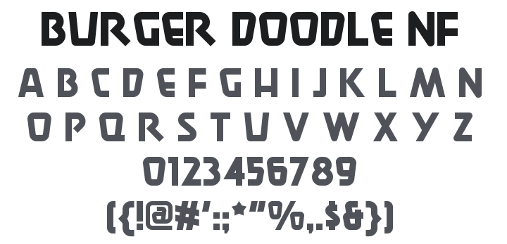Burger Doodle NF Font Family