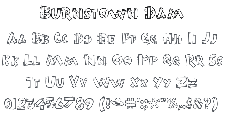 Burnstown Dam Font Family