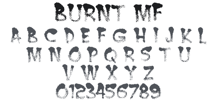 Burnt MF Font