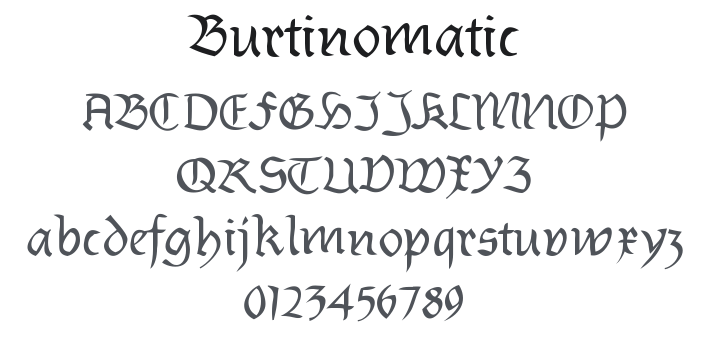 Burtinomatic Font Family
