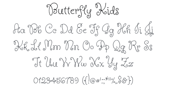 Butterfly Kids Font