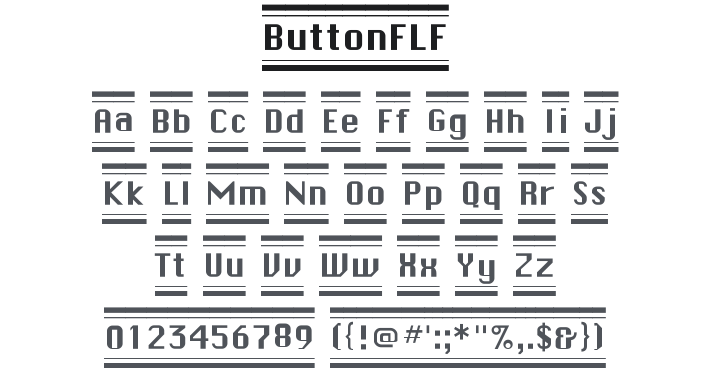 Button FLF Font Family