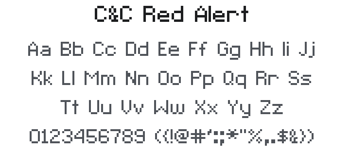 C&C Red Alert Font Family
