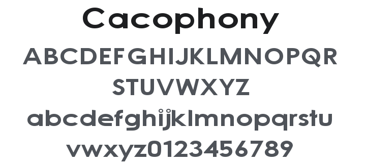 Cacophony Font Family