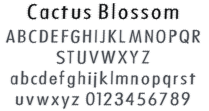 Cactus Blossom Font
