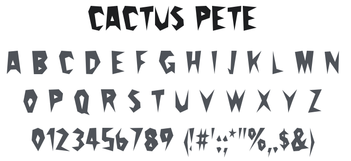 Cactus Pete Font