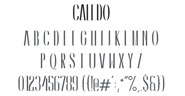 Caledo Font Family