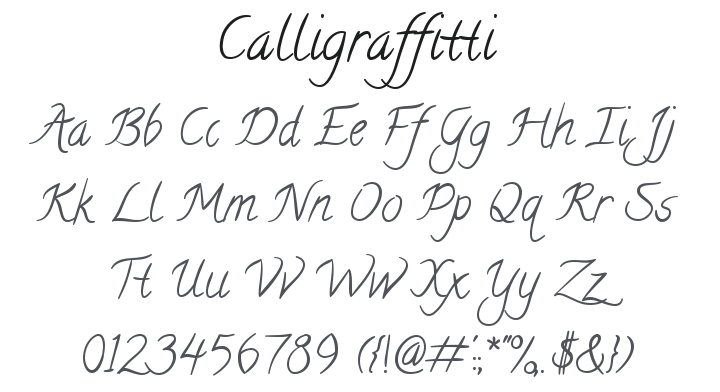 Calligraffitti Font