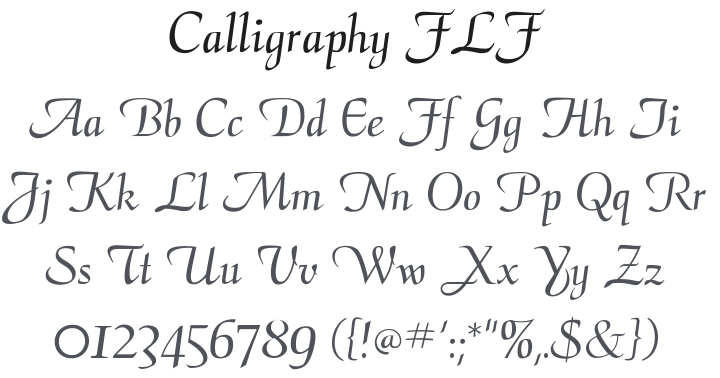 Calligraphy FLF Font