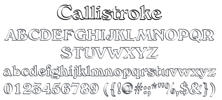 Callistroke Font