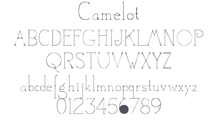 Camelot Font