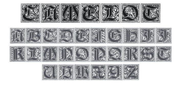 Camelot Initials Font