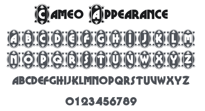 Cameo Appearance Font