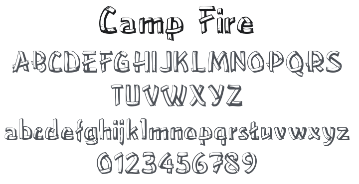 Camp Fire Font