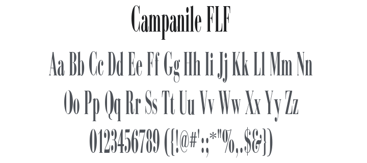 Campanile FLF Font