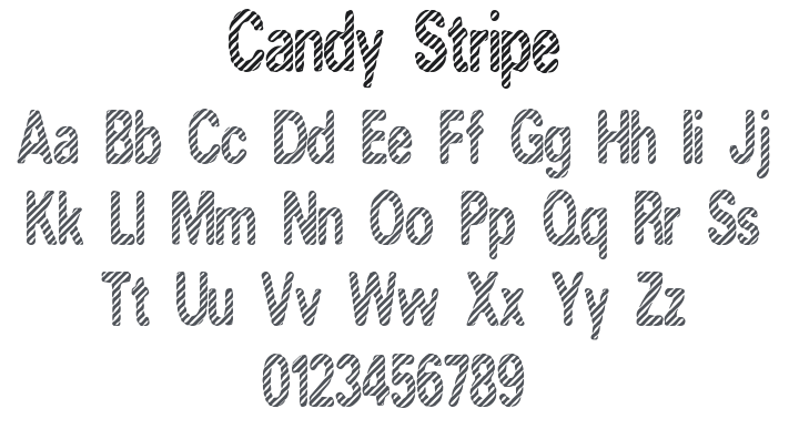 Candy Stripe Font