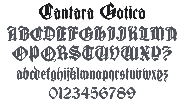 CantaraGotica Font