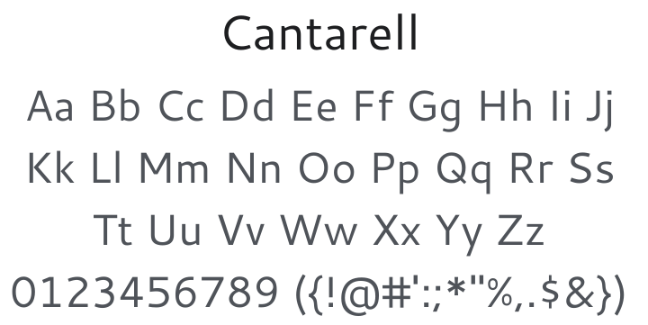Cantarell Font Family