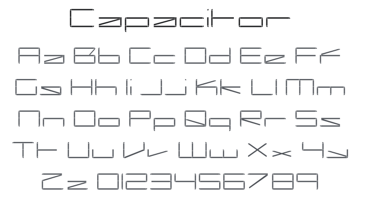 Capacitor Font