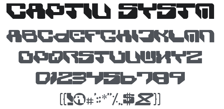 Captiv SystM RemiX Font
