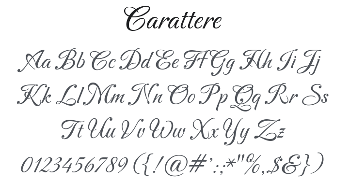Carattere Font