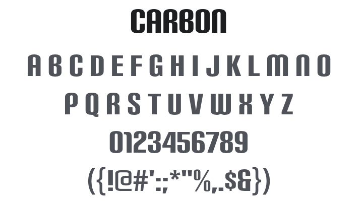 Carbon Font Family