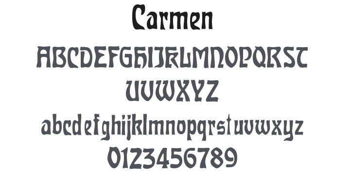 Carmen Font Family