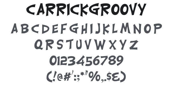 CarrickGroovy Font